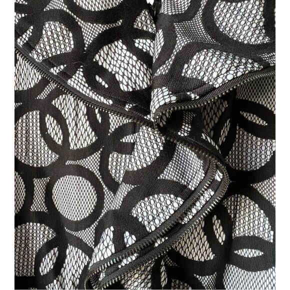 Samuel Dong Dress midi mini black white luxu Zipper elegant formal midi XS - Picture 3 of 16